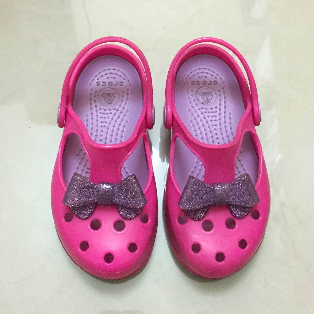 《二手童鞋》女童Crocs 兩穿式 涼鞋 16.5cm/Skechers 閃亮帆布鞋 17cm/休閒鞋