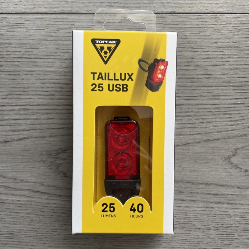 全新 TOPEAK TAILLUX 25 USB 25流明 充電型尾燈/後燈 TMS097
