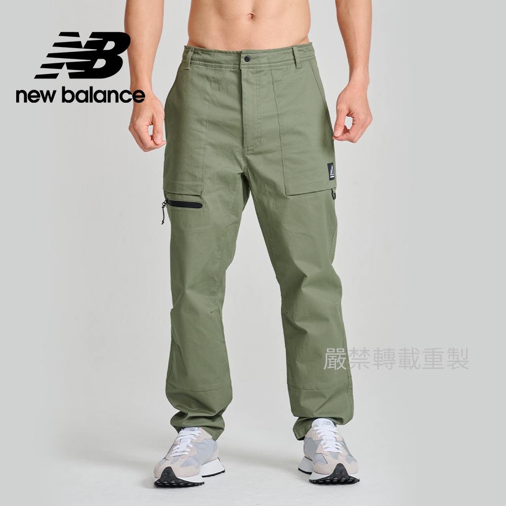 【New Balance】 NB 平織長褲_男性_軍綠色_AMP13507NSE