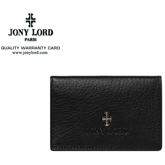 JONY LORD 傑尼羅特 真皮 名片夾 JL-025 黑色