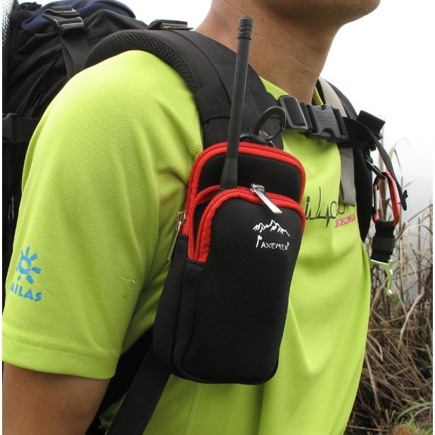 登山背包肩帶掛包 手機袋 對講機保護套 手機套 登山露營