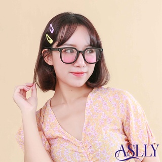 【ASLLY】亮黑粗框墨鏡｜人間蜜桃腮紅粉 時尚穿搭利器 素顏必備 LO2057