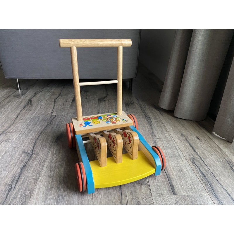 台灣製造 原木 狗狗助步車 學步車 重輪 現貨 寶寶學步車