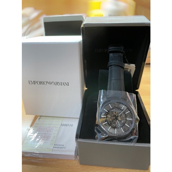 ARMANI 手錶（AR60008）大鏤空設計機械錶款原廠正品