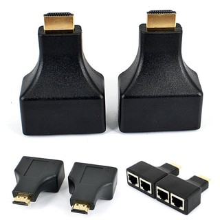 【冠丞3C】HDMI延長器 30米 雙網線放大器 HDMI轉網線 高清網路延長器 轉RJ45網路 免電源 GC-0194