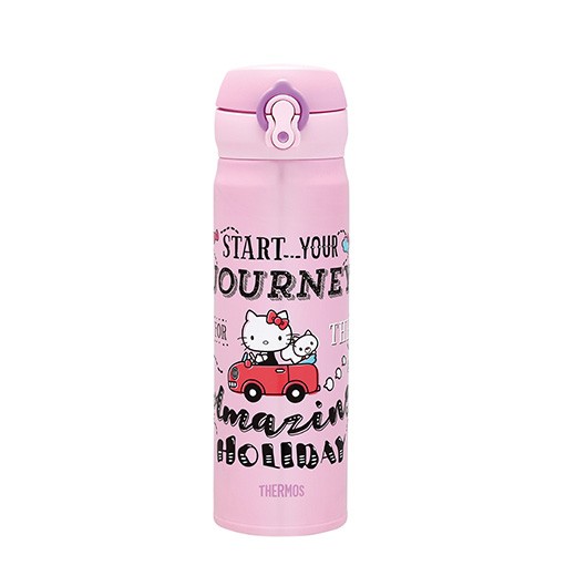 THERMOS 膳魔師 JNL-502KT-PWP Hello Kitty (粉色假期)【區域限定】超輕量不鏽鋼保溫瓶杯