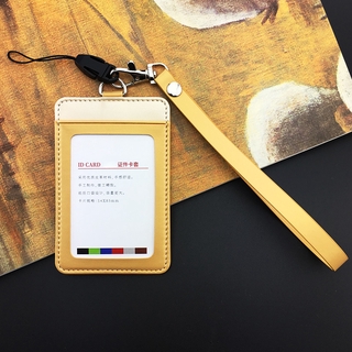 【現貨】手腕繩皮卡套 簡約耐用證件卡套 附手繩 證件套 識別證套 證件夾 悠遊卡套 信用卡套 車票卡套 通勤卡套 証件套