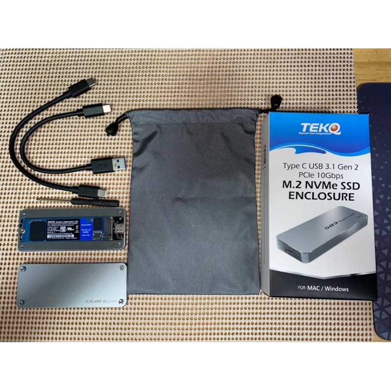 TEKQ 583SuperFast WD SN550 500G Type-C M.2 SSD 外接硬碟