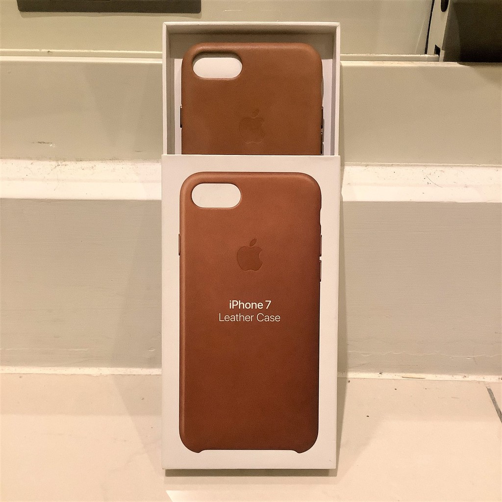 APPLE iPhone 7 全新原廠皮革保護殼 馬鞍棕 8/SE2通用