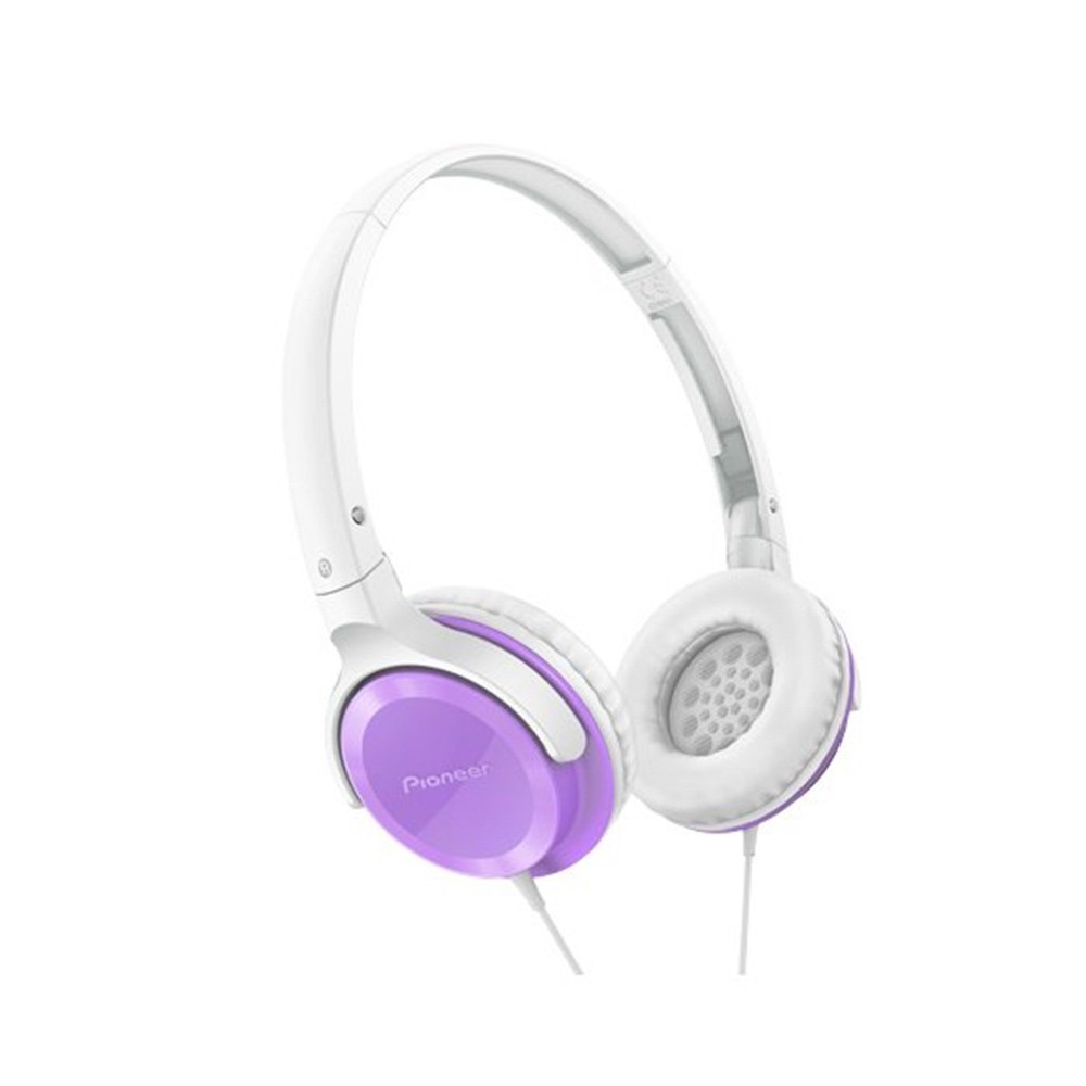 【Pioneer】Pioneer SE-MJ502迷你輕巧耳罩式耳機-紫(SE-MJ502-V)