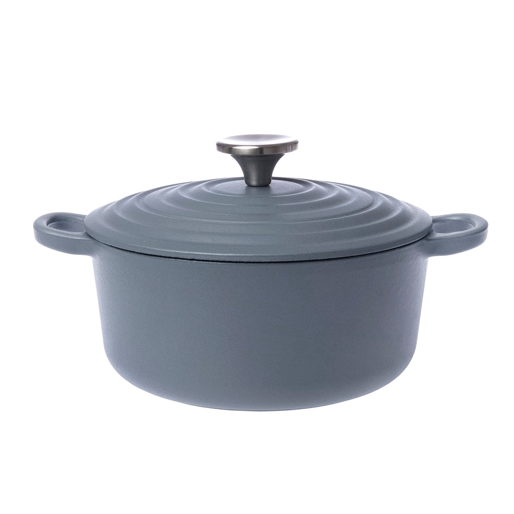 Hola Amour亞莫鑄鐵琺瑯湯鍋20cm 夏夜藍2 5l 蝦皮購物