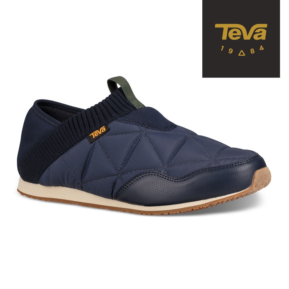 【TEVA】男 Ember Moc 防潑水菠蘿麵包鞋/休閒鞋/懶人鞋-午夜海軍藍 (原廠現貨)