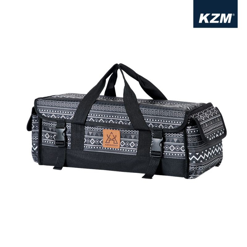 [阿爾卑斯戶外] KZM 彩繪民族風工具收納袋 (黑色) K9T3B003