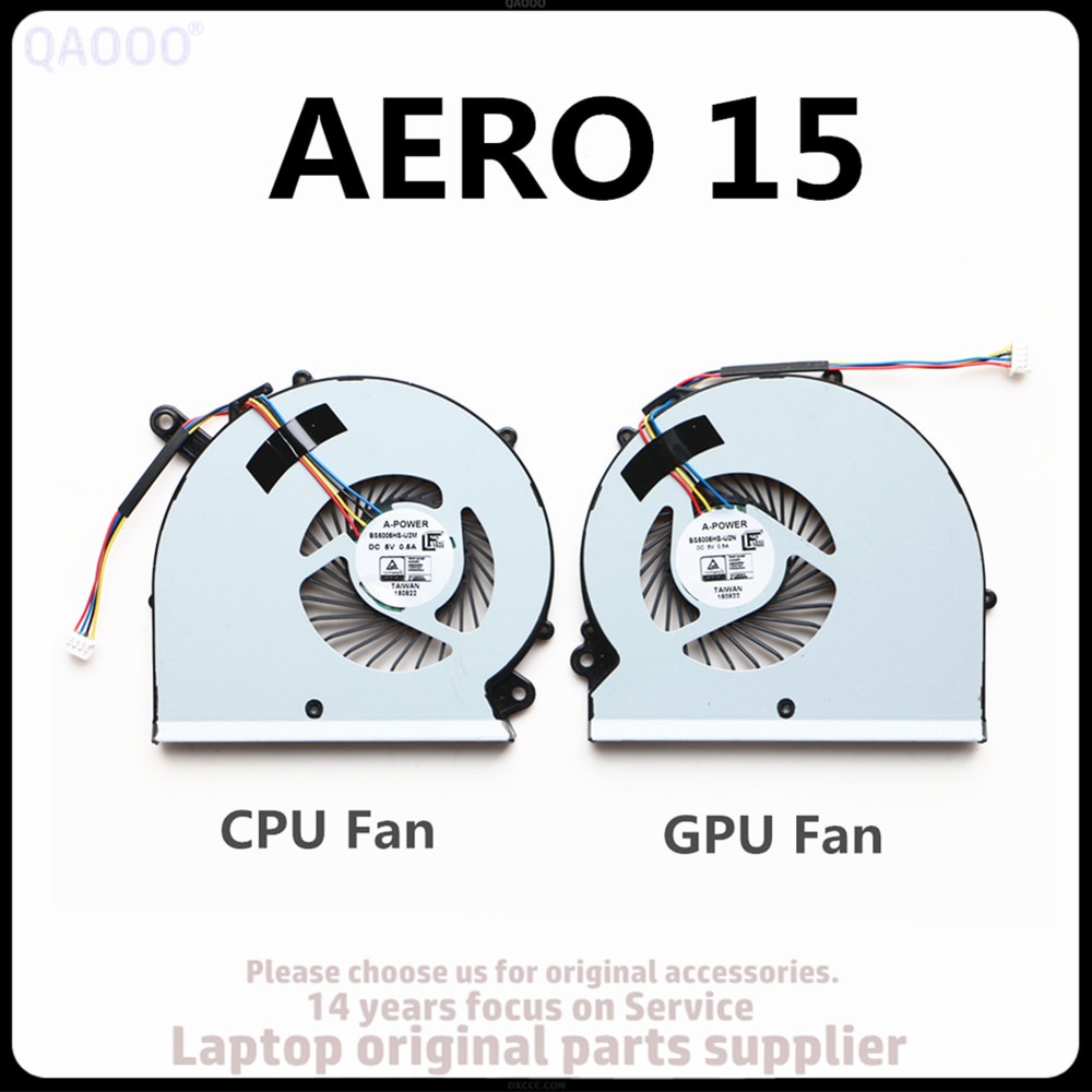 全新 CPU 風扇適用於 RP65W BS505HS-U2M 適用於技嘉 Aero 15 15X 15 X9 15W 1