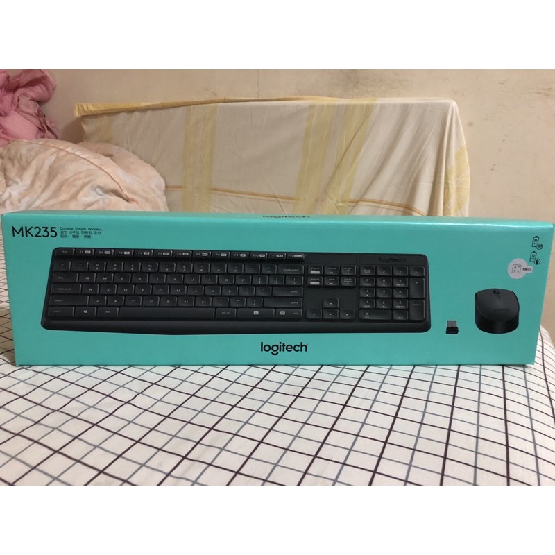 Logitech 羅技 MK235 無線鍵盤滑鼠組 繁體鍵盤 辦公 防潑水 台灣保固