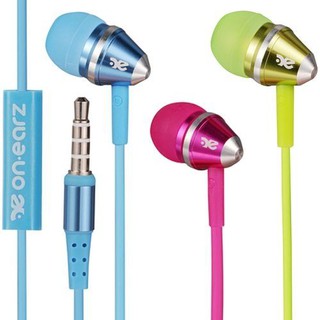【On earz】LolliBUDZ 耳塞式耳機 (有線耳機、螢光色耳機、桃紅耳機、藍色耳機)
