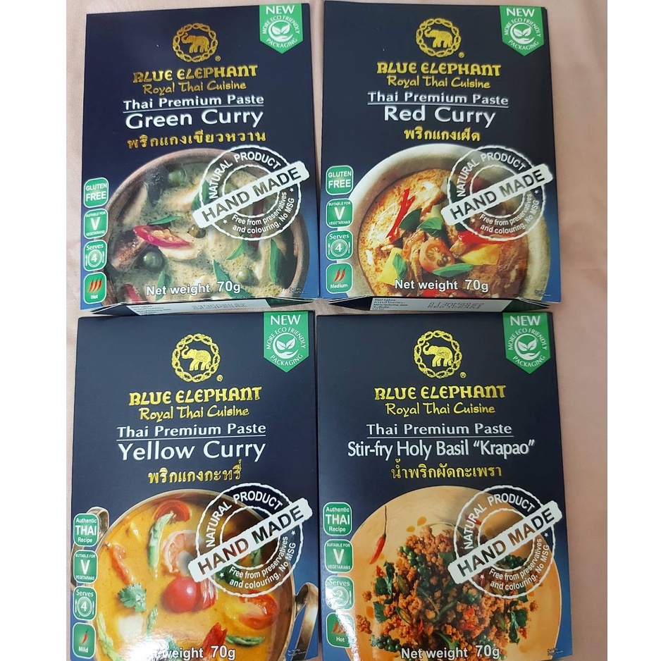 泰國 現貨 藍象 綠咖哩  green curry 紅咖哩 red curry 料理包 調理包 70G