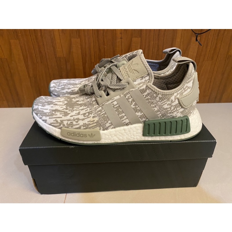 Adidas Originals NMD R1 灰白 綠 迷彩 反光 CAMO 全新公司貨 CQ0860