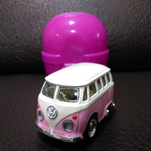 世界的名車 福斯T1 Bus扭蛋 粉紅