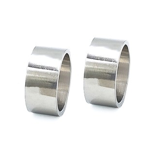 鋼戒 素面 (面寬1公分) 銀色 16-23號 寬面戒指 指環戒 艾豆『H950』