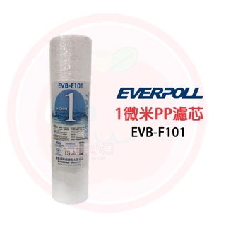 ❤頻頻小舖❤ EVERPOLL 愛科濾淨 EVB-F101 10吋 1微米 PP 棉質濾心 EVBF101 台灣公司貨