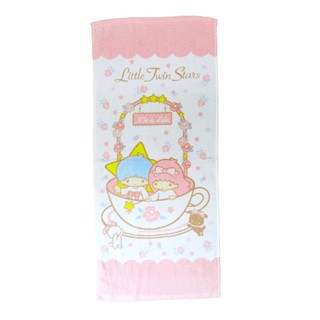 【Sanrio三麗鷗】雙星仙子咖啡杯毛巾 100%棉 33x76cm