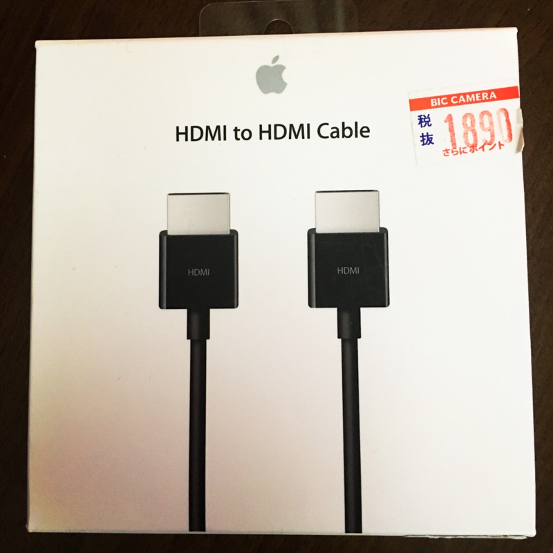 🎀Apple HDMI 對 HDMI 連接線 1.8 公尺 🎉日本Big Camera 購入