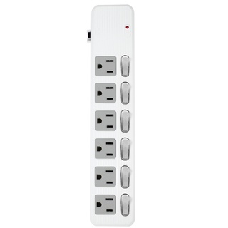 群加 PowerSync 6開6插防雷擊抗搖擺延長線1.2M~4.5M(TPS366AN)