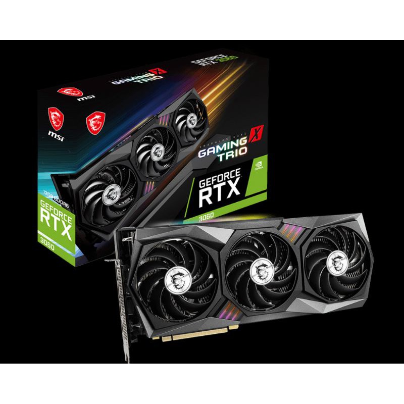 微星 GeForce RTX 3060 GAMING X TRIO 12G 顯示卡