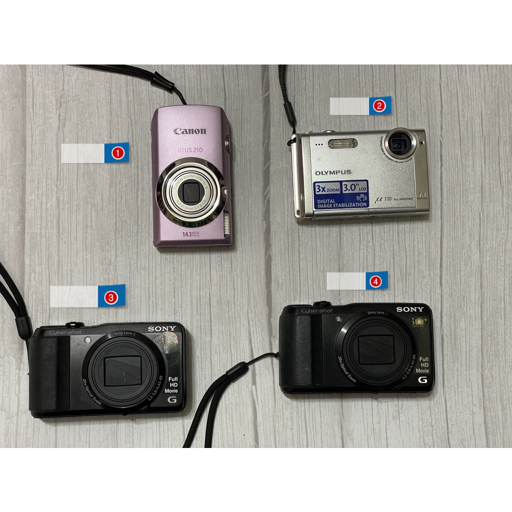 出清幾台數位相機無法正常使用建議當零件機.外拍用道具機 CANON SONY OLYMPUS
