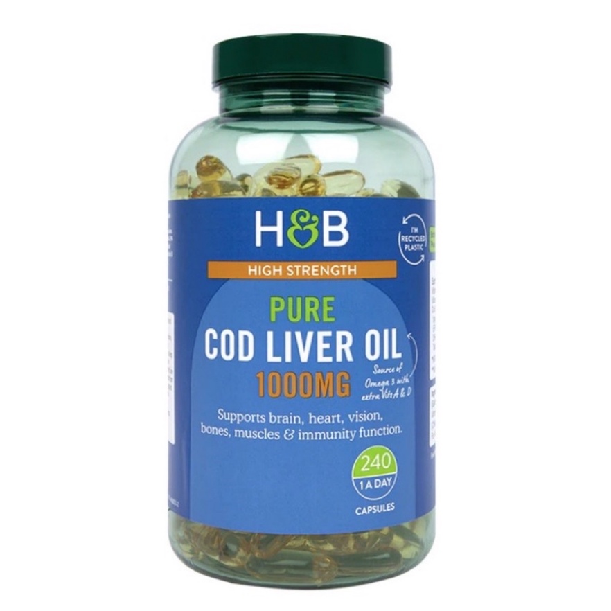 🚚 [新裝]現貨240粒 魚肝油1000mg CodLiver Oil 英國荷柏瑞 Holland & Barrett