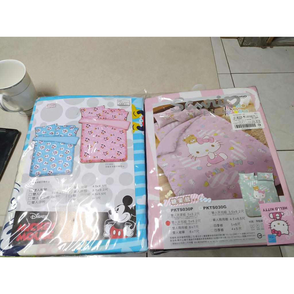 日本授權"KITTY"系列床包組 [糖果熊款]   米奇米妮床包 台灣製迪士尼