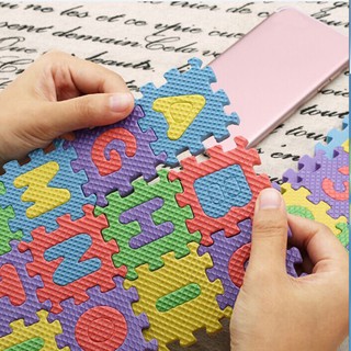 BOBORA 兒童玩具 數字字母泡沫拼圖地墊拼圖 益智早教玩具 拼圖玩具