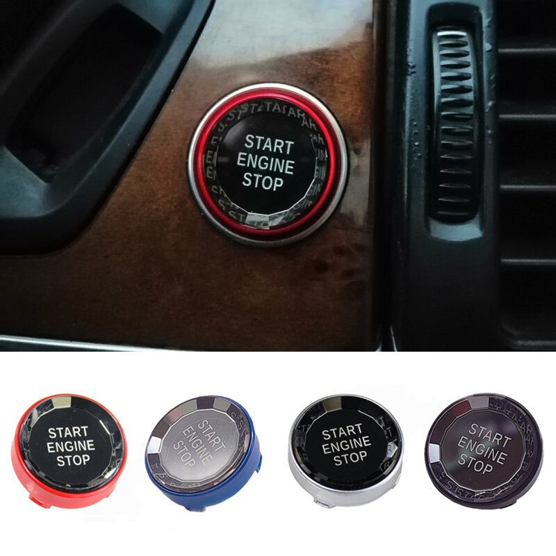 BMW 汽車發動機啟動停止開關按鈕更換蓋裝飾件適用於寶馬 X1 X5 E70 X6 E71 Z4 E89 E90 E91