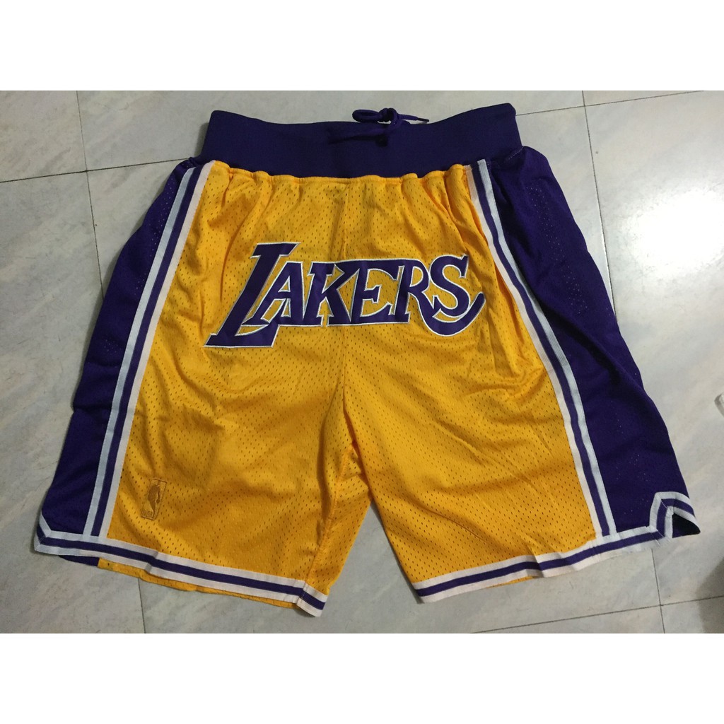 lebron just don lakers shorts