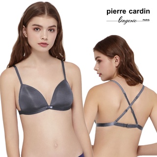 【pierre cardin 皮爾卡登女性內衣】女內衣 性感比基尼美背無鋼圈內衣 (單件-GRY灰)-209-2357B