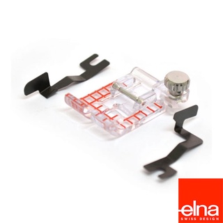 瑞士 elna 縫紉機壓布腳 9mm 透明導縫壓布腳附導縫片OV