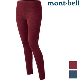 Mont-Bell Light Trail 女款登山內搭褲/印花緊身褲 1107142