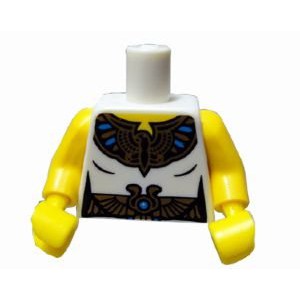 公主樂糕殿 LEGO 樂高餐廳  8805 人偶包 埃及豔后 身體 白色 973pb0922c01 (A-223)