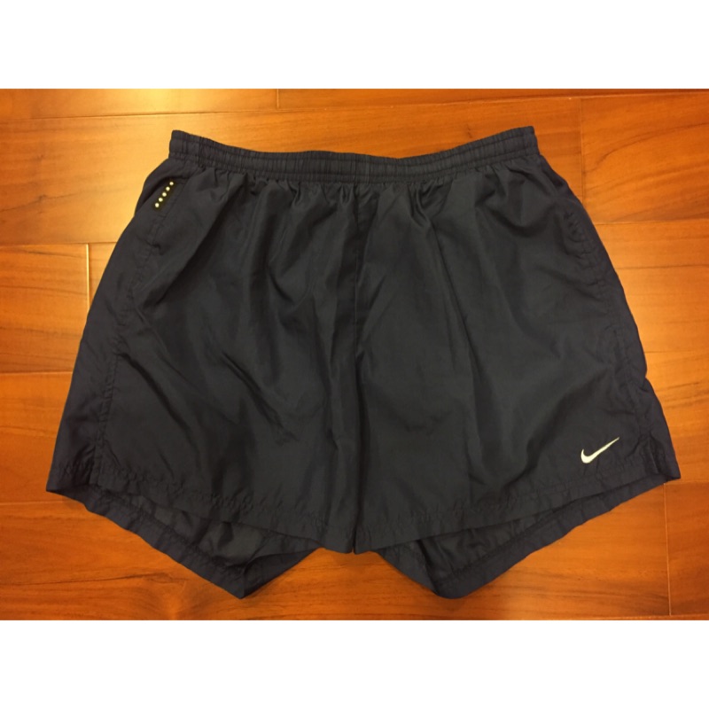 Nike 耐克 Dri Fit 田徑 跑步 慢跑 運動 短褲 深藍色 L號