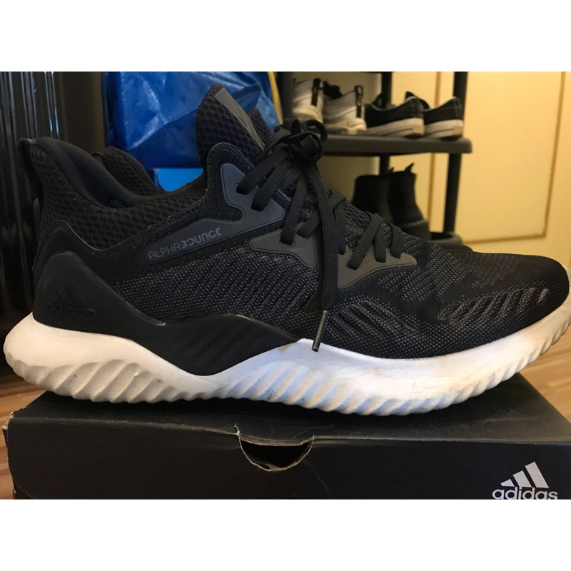 二手adidas愛迪達 男慢跑鞋 ALPHABOUNCE BEYOND (AC8273)