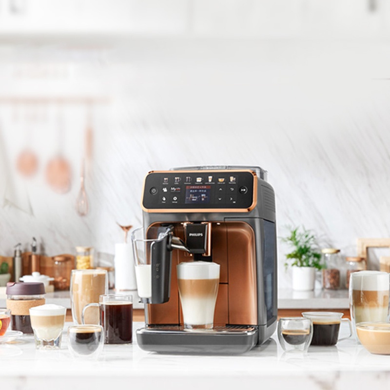 快速發貨 研磨咖啡機 Philips飛利浦EP5144/72意式全自動濃縮咖啡機家用奶泡研磨一體機