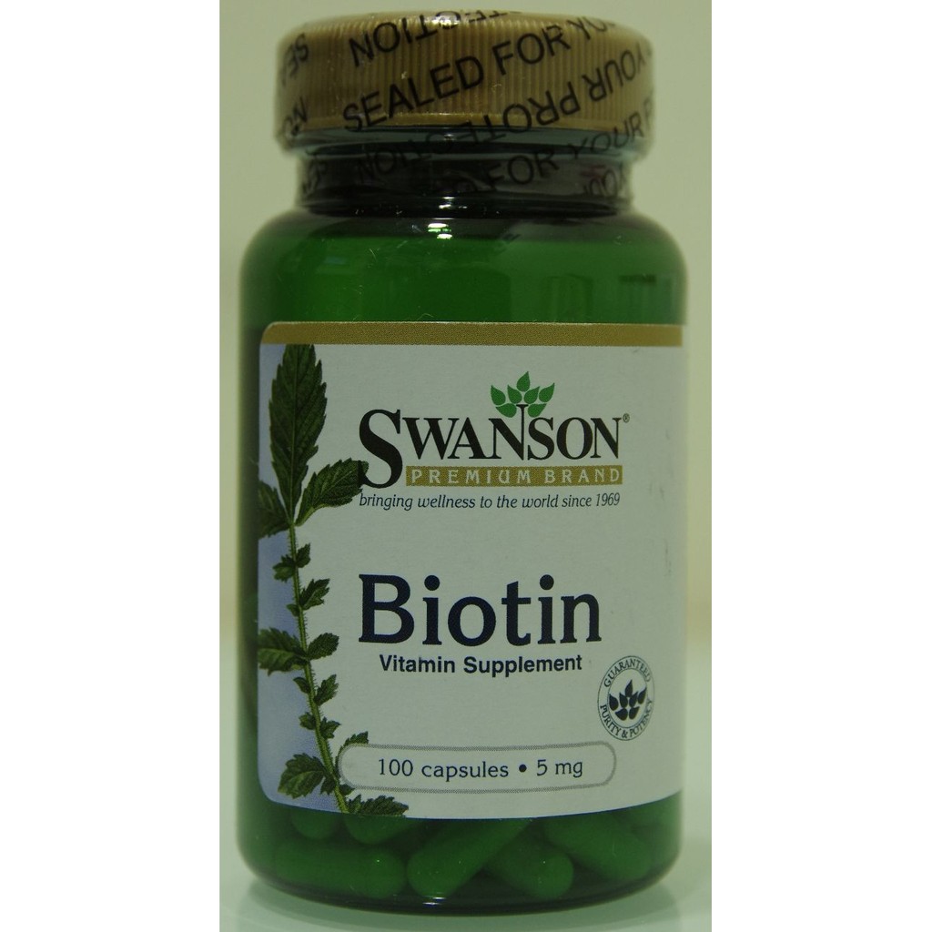 Swanson Biotin 5mg 100顆(生物素)