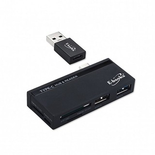 E-books T42 Type-C+ USB3.0萬用雙介面OTG HUB讀卡機