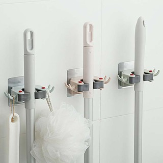無痕拖把架 廚房收納架 工具夾 工具架