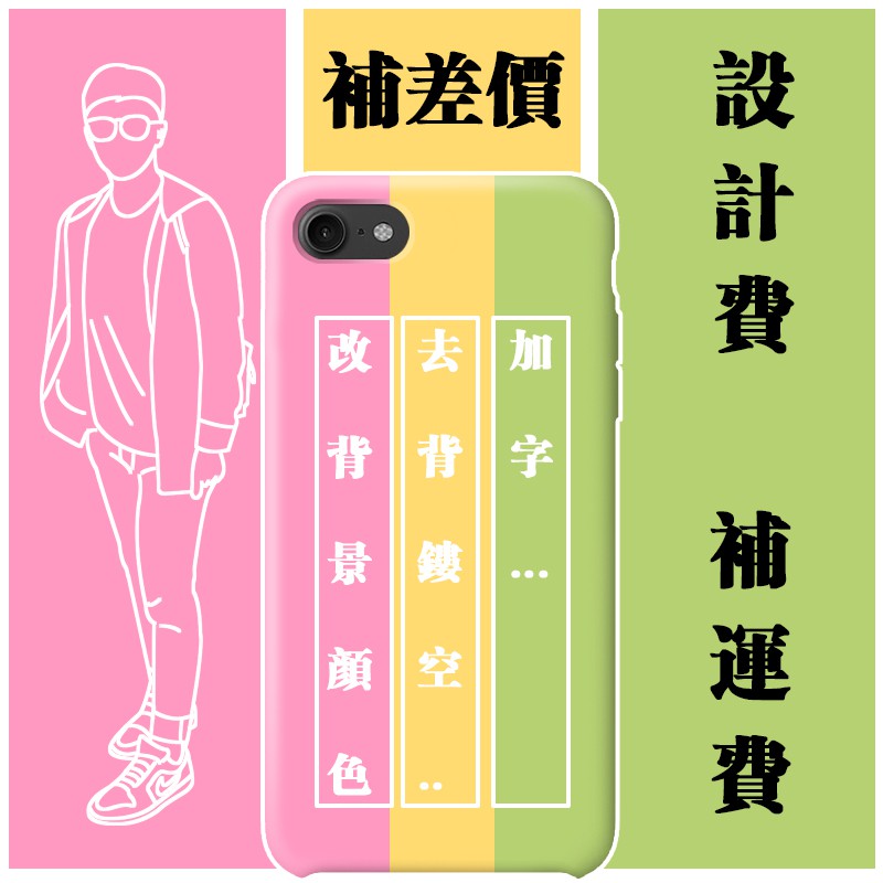 手機殼改背景顏色加字設計費去背費用手工費任意手機殼型號保護套 蝦皮購物