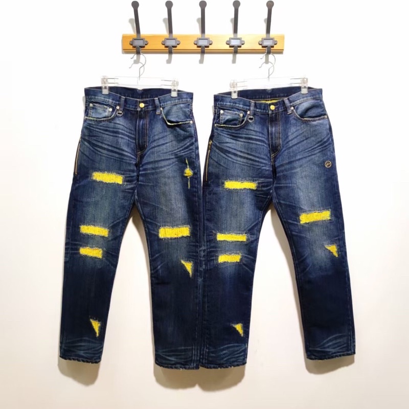 再版預售Clot KZKLOT Gold Ddenim 金線 505 金破壞 丹寧赤耳 牛王 閃電