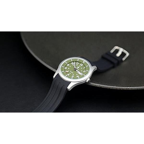 168錶帶配件~美型軍綠色,搭載日本 SEIKO 精工原廠 VX43 石英機芯,強悍軍風防水石英錶,不鏽鋼錶壳