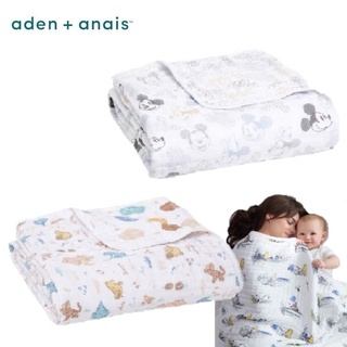 《JC親子嚴選》 Aden & Anais 經典四層紗厚毯 嬰兒被 迪士尼 米奇米妮 叢林維尼