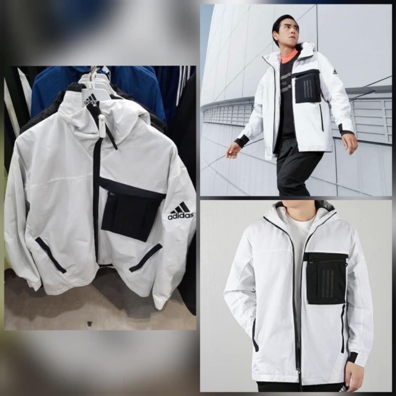 現貨正品 Adidas Travel Jackets 白黑配色FM9394